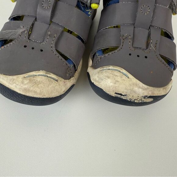 Plae Sam 2.0 Fisheman Sandals Steel Kids Size 6 - Picture 7 of 9